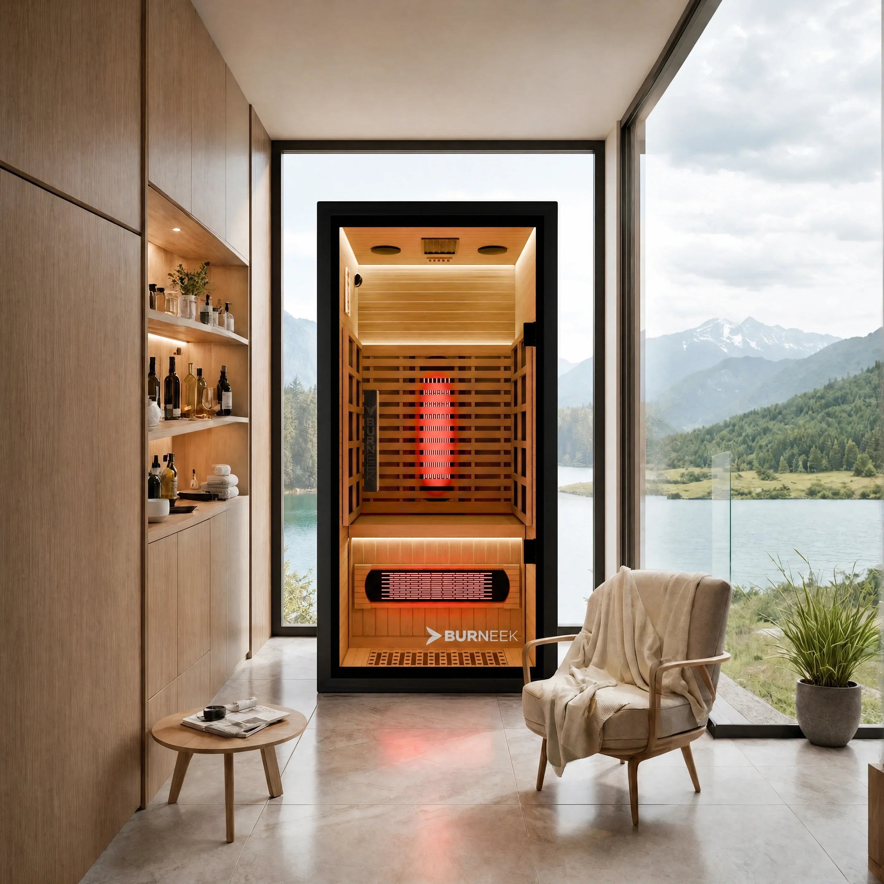 Burneek Onyxeek 1-Person Full-Spectrum Quartz Infrared Sauna