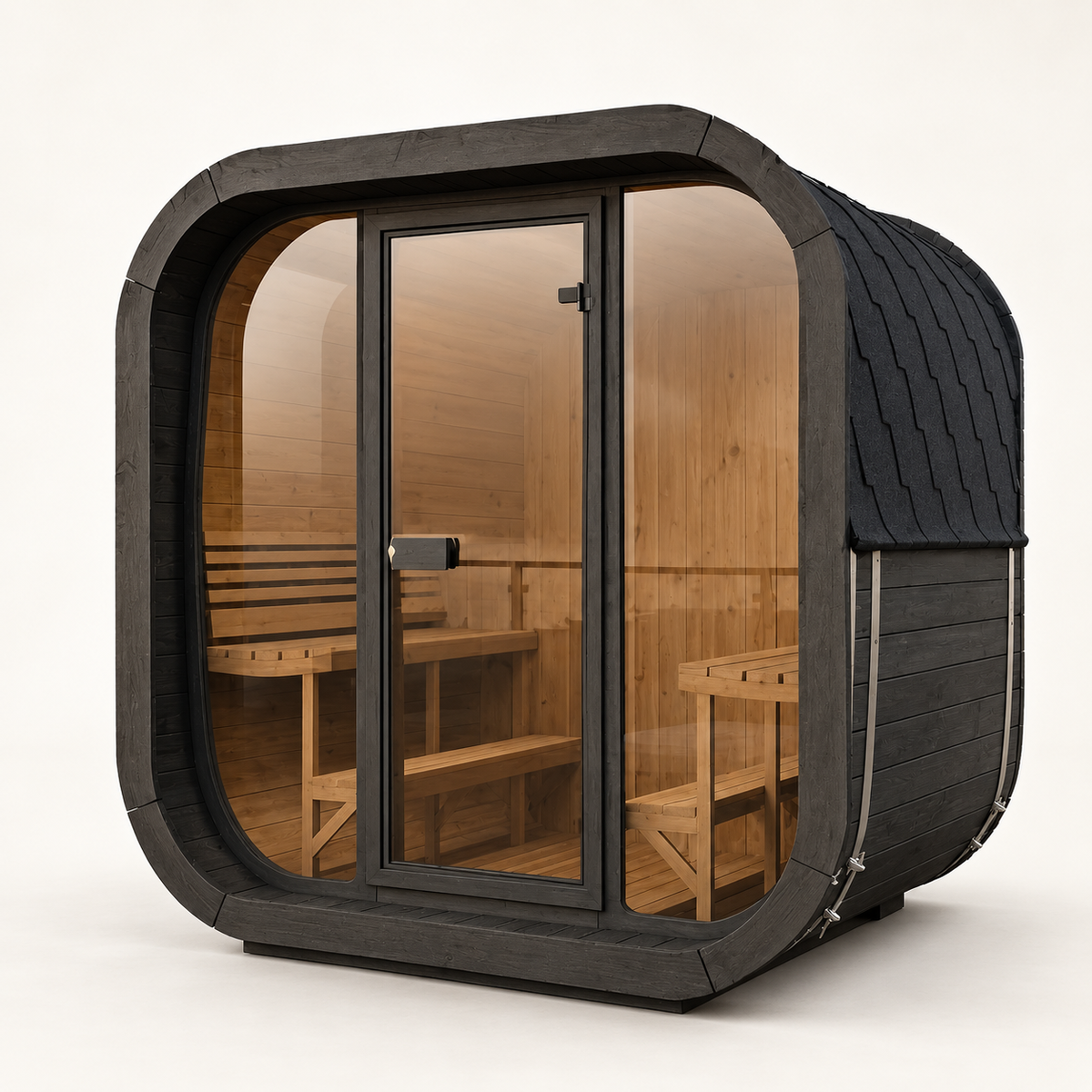 CL7G 6-Person Outdoor Traditional Cube Sauna