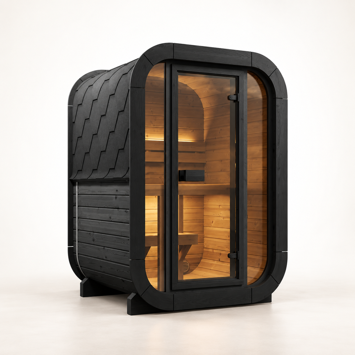 CL3G 2-Person Outdoor Traditional Cube Sauna