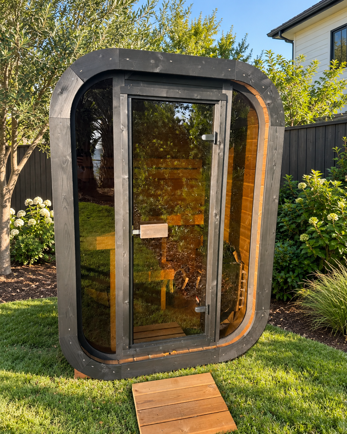 CL3G 2-Person Outdoor Traditional Cube Sauna