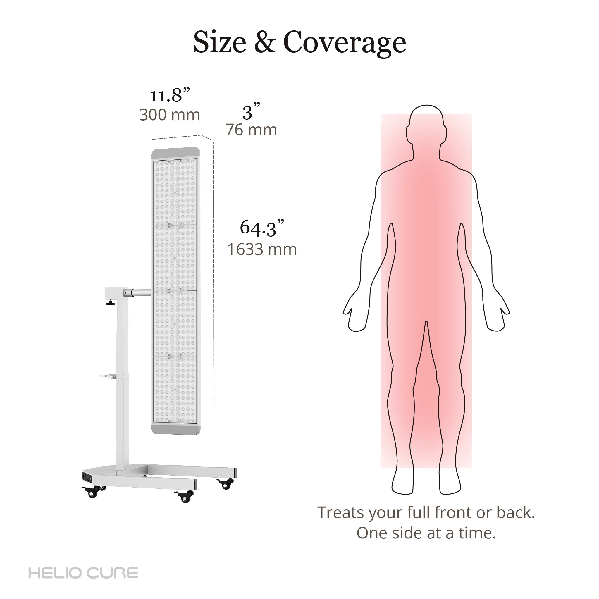Helio Blaze — 6-Wavelength Full-Body Red Light Panel with Stand