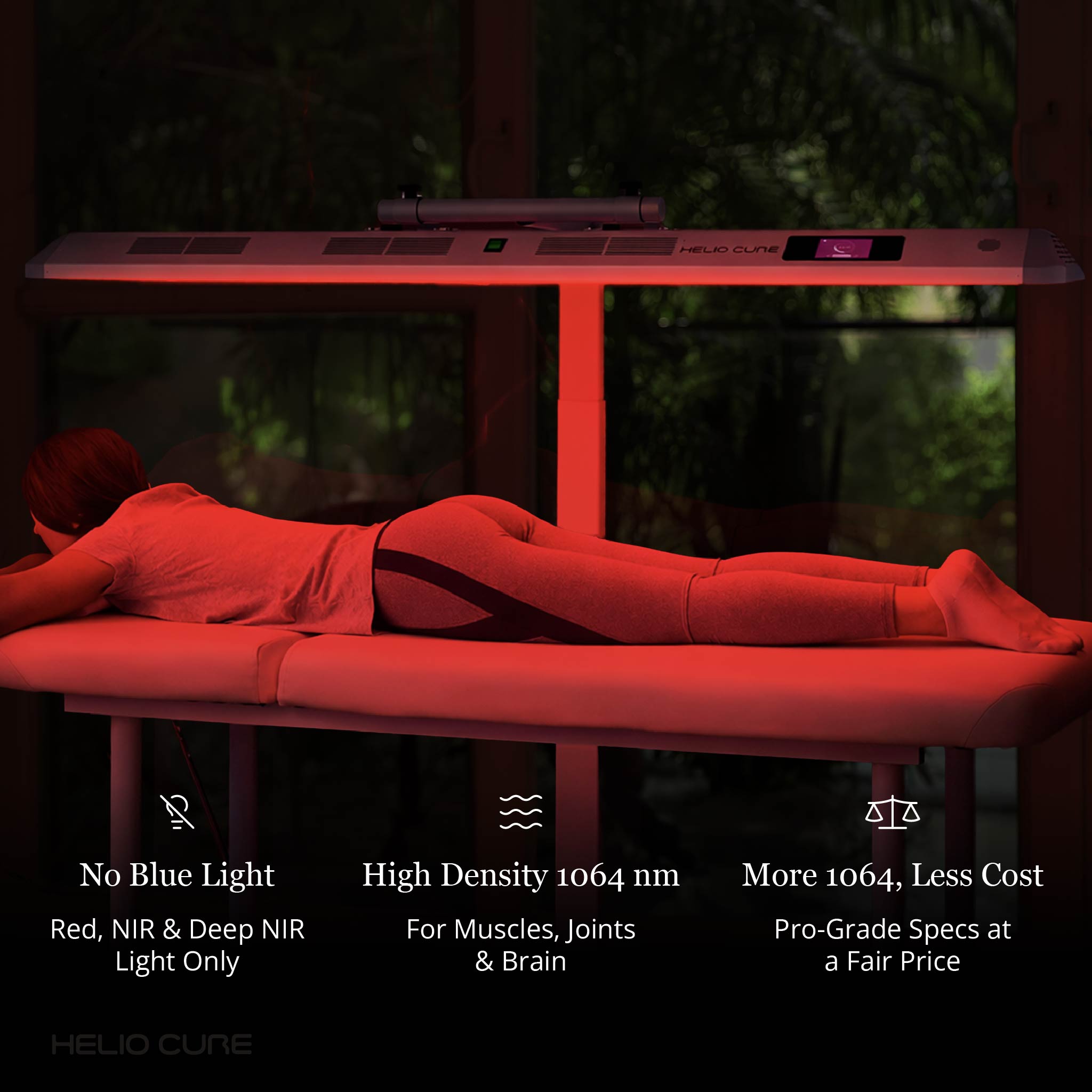 Helio Blaze — 6-Wavelength Full-Body Red Light Panel with Stand