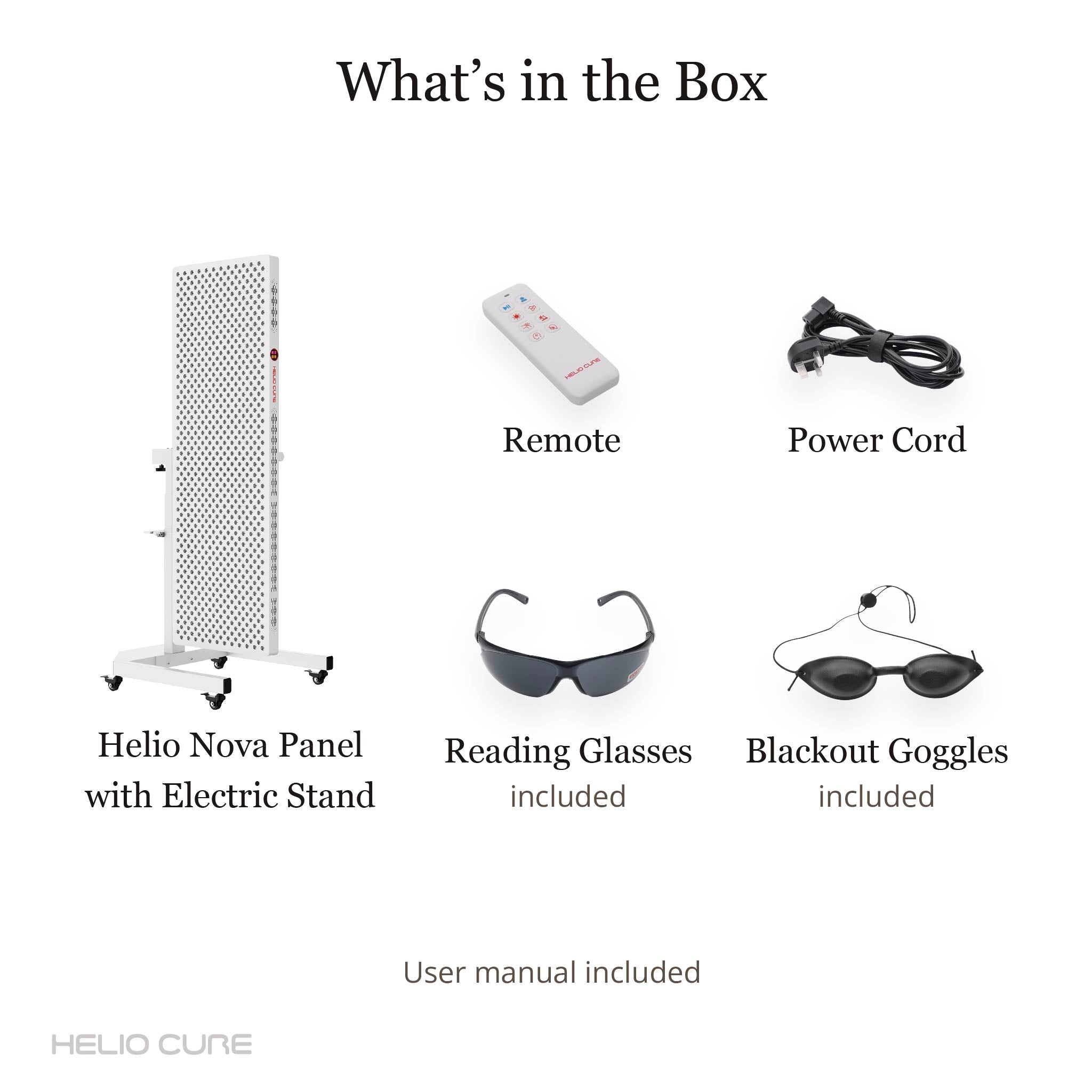 Helio Nova — 6-Wavelength Full-Body Red Light Panel with Stand