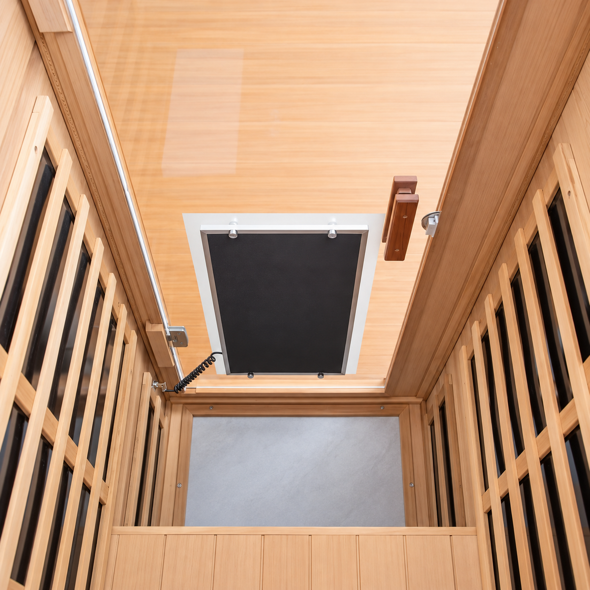 1 Person Indoor FAR Infrared Sauna, Canadian Hemlock, 7 Heaters, ETL & cETL Listed, 120V, 1700W