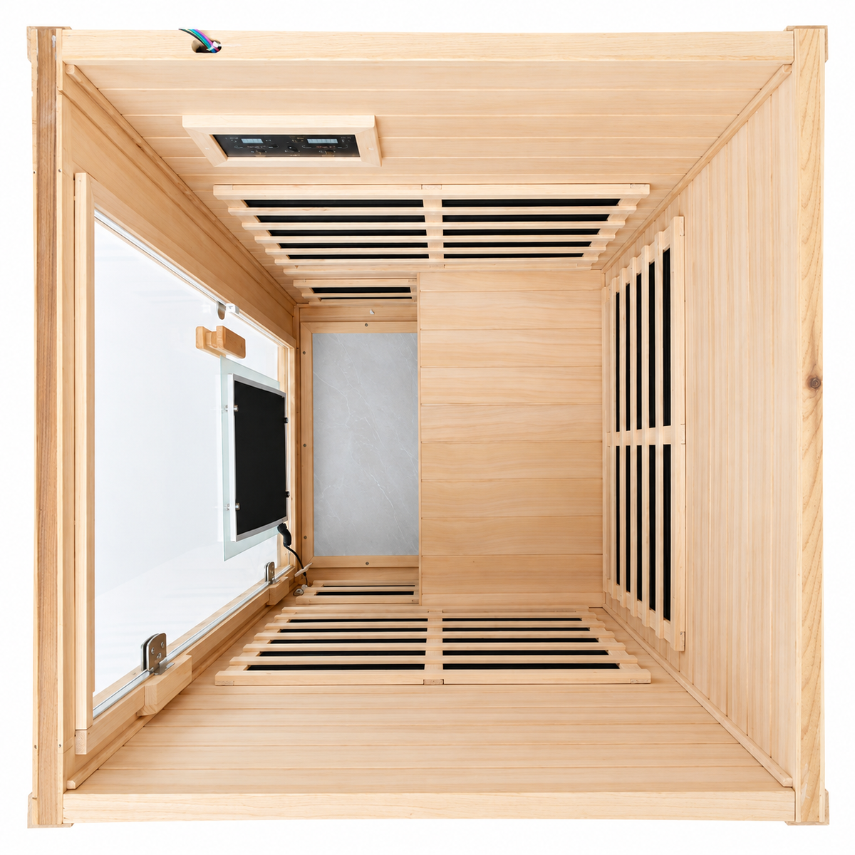 1 Person Indoor FAR Infrared Sauna, Canadian Hemlock, 7 Heaters, ETL & cETL Listed, 120V, 1700W