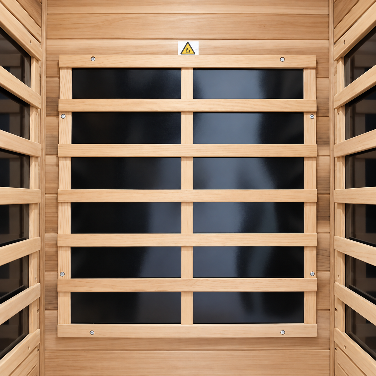1 Person Indoor FAR Infrared Sauna, Canadian Hemlock, 7 Heaters, ETL & cETL Listed, 120V, 1700W
