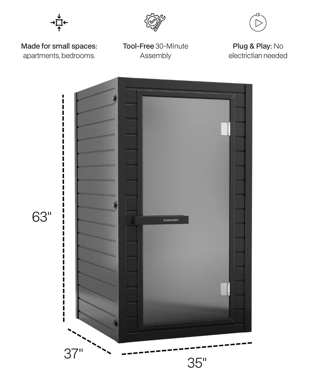 ® Solara: 1-Person Full Spectrum Infrared Sauna