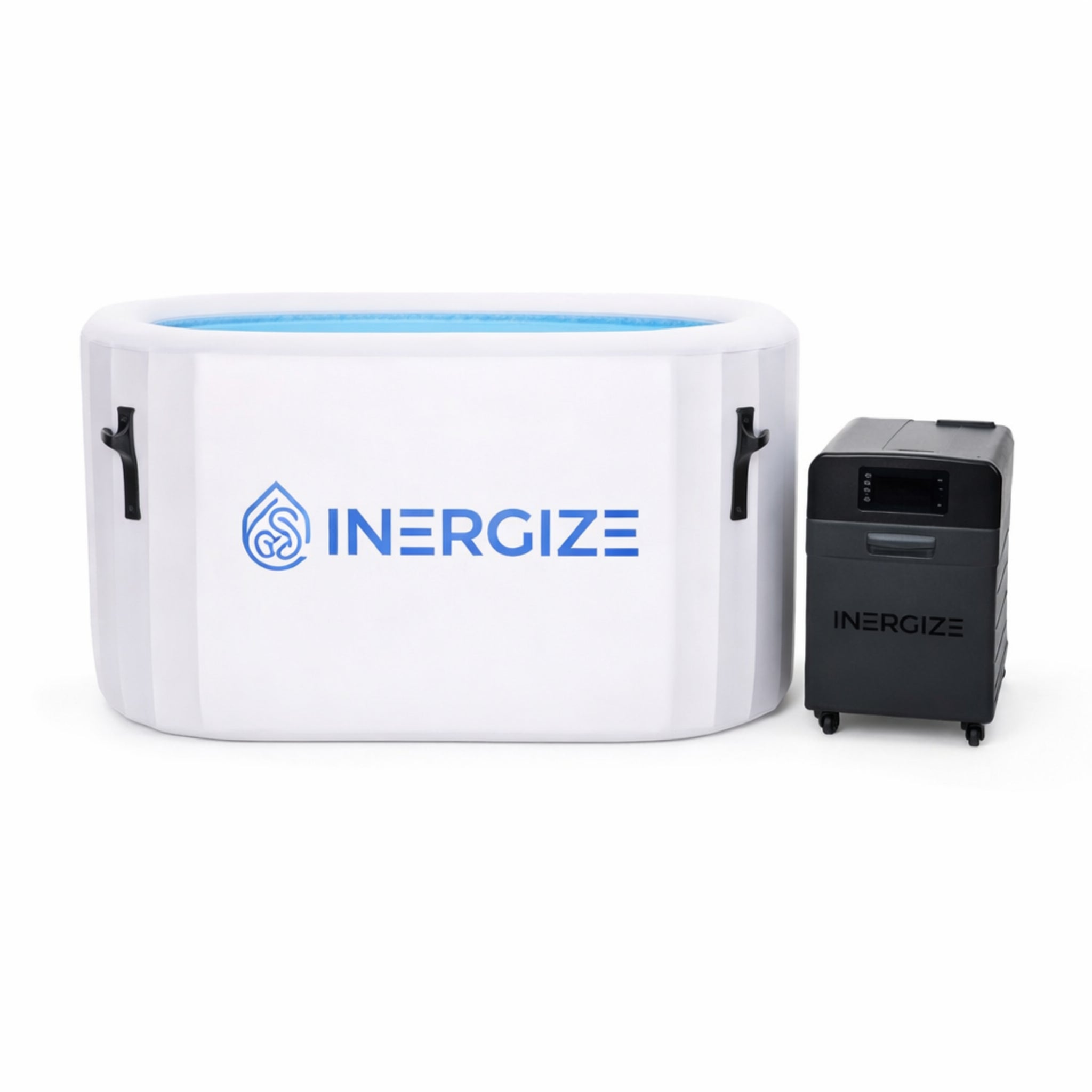 Inergize Cold Plunge Elite Tub — 0.8HP Chiller, 37°F–104°F, Quad Filtration, App-Controlled, Fits 6'5" / 300 lbs