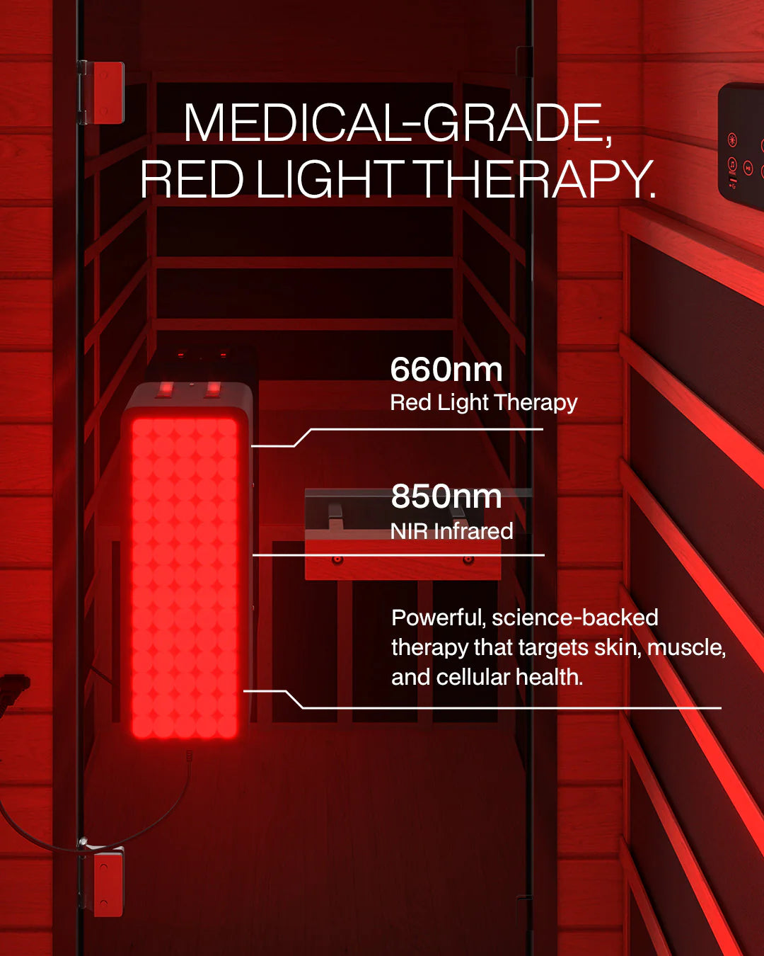 ® Solara: 1-Person Full Spectrum Infrared Sauna