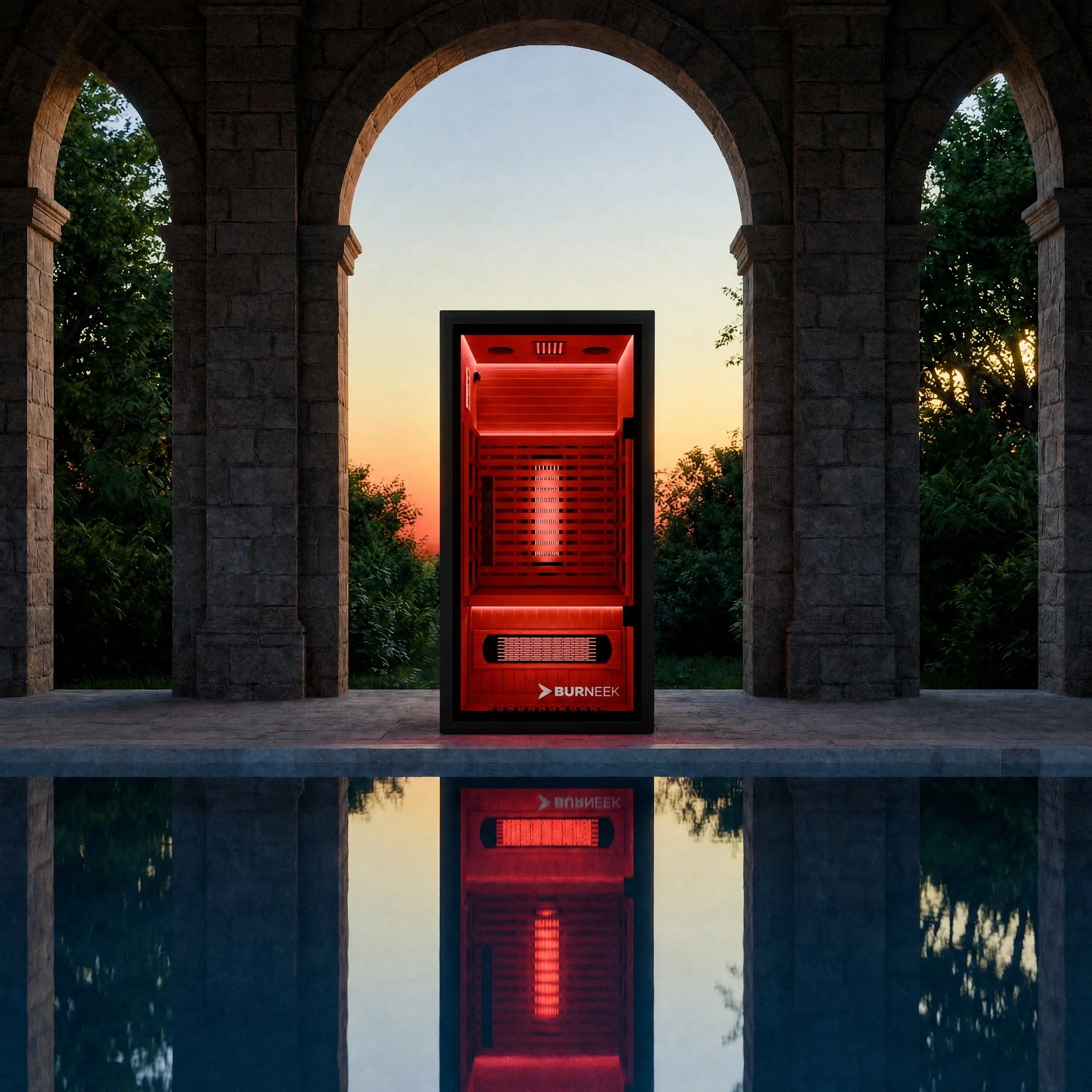 Burneek Onyxeek 1-Person Full-Spectrum Quartz Infrared Sauna