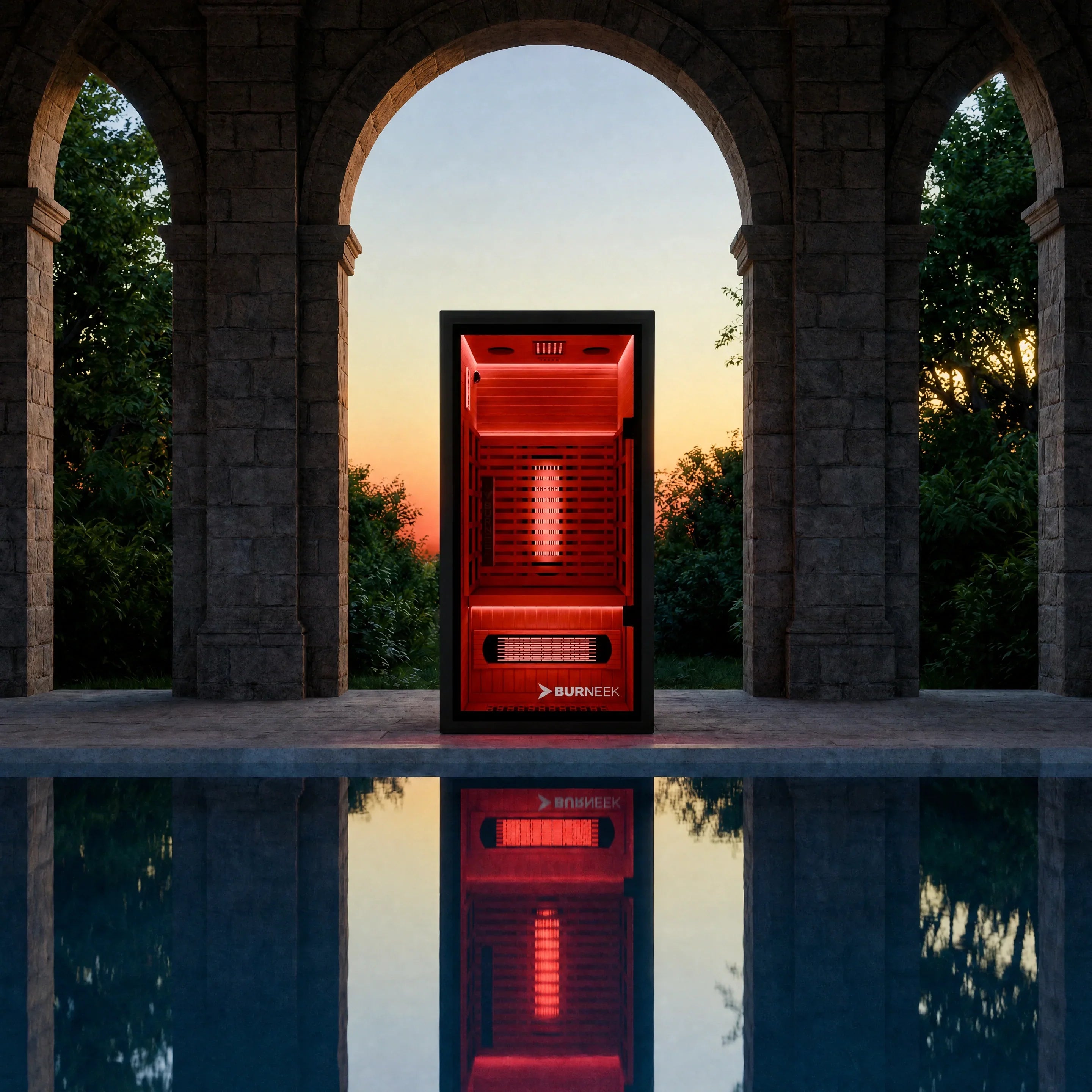 Burneek Onyxeek 1-Person Full-Spectrum Quartz Infrared Sauna