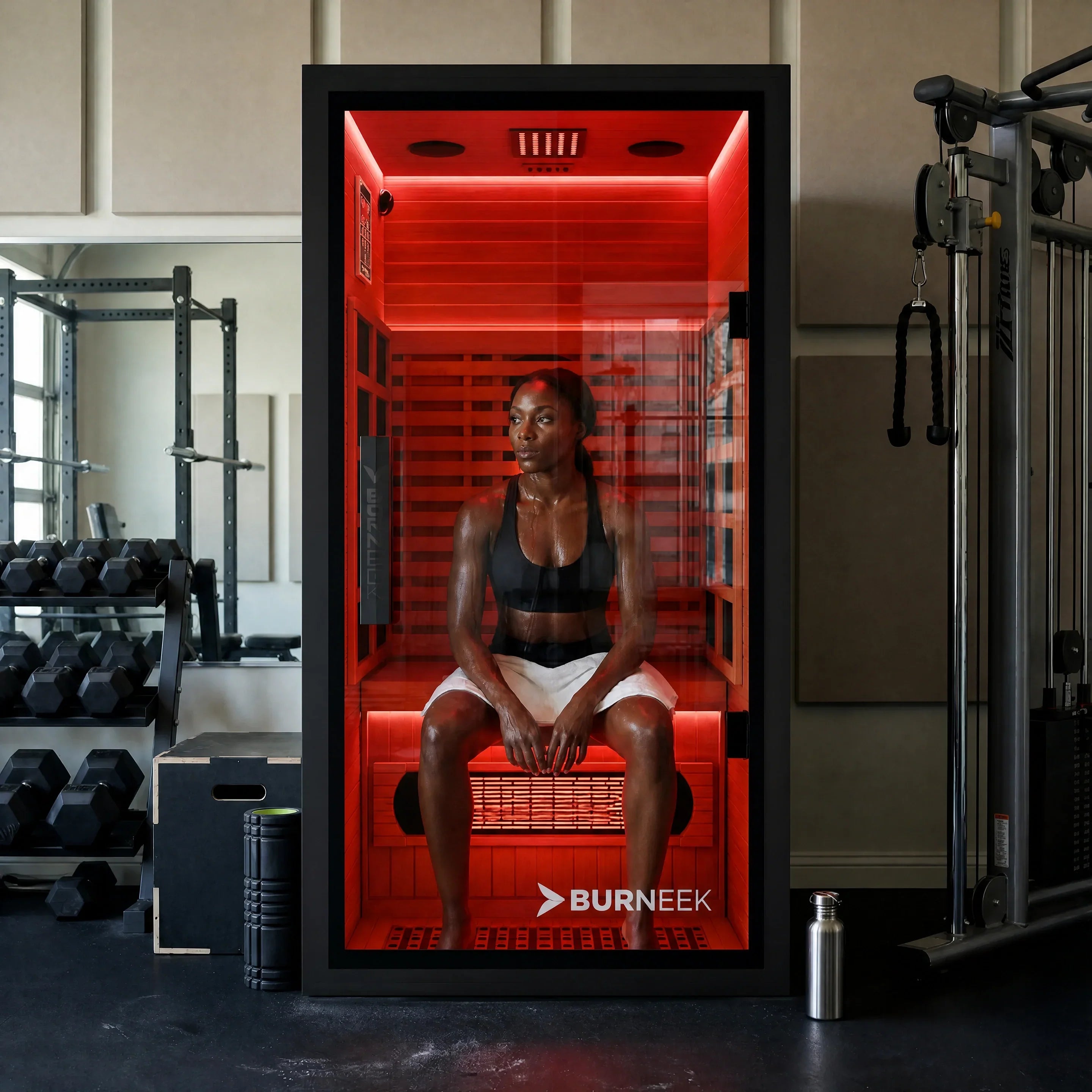 Burneek Onyxeek 1-Person Full-Spectrum Quartz Infrared Sauna