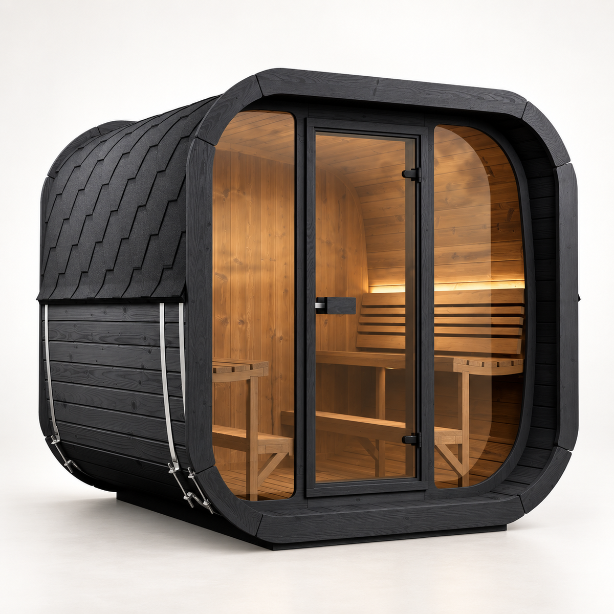 CL7G 6-Person Outdoor Traditional Cube Sauna