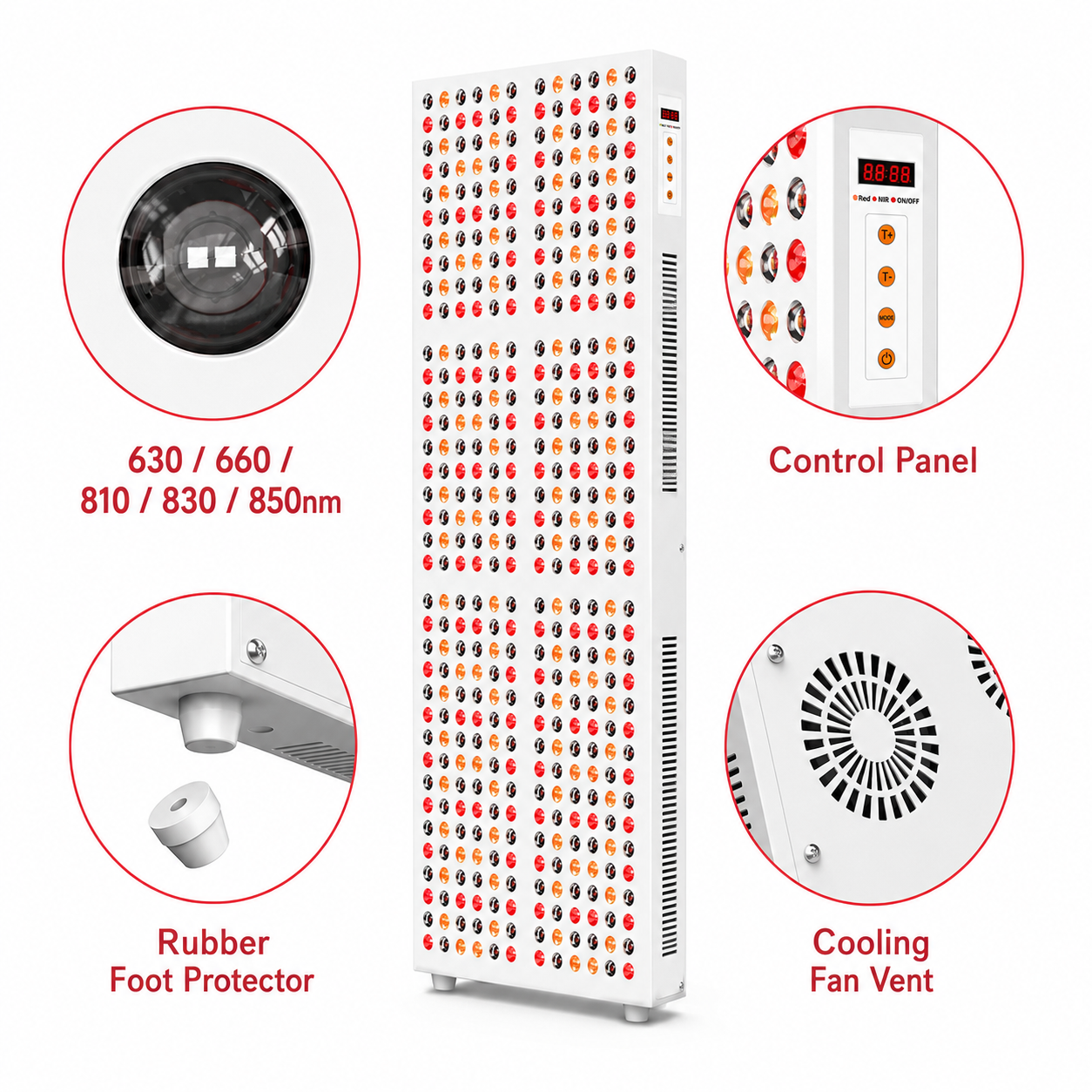 iReliev 2400W — Full-Body Red Light Panel