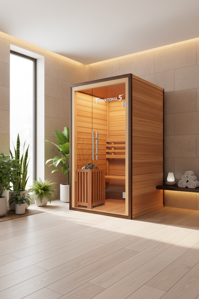 Medical Saunas Traditional 5, 2-Person Steam Sauna