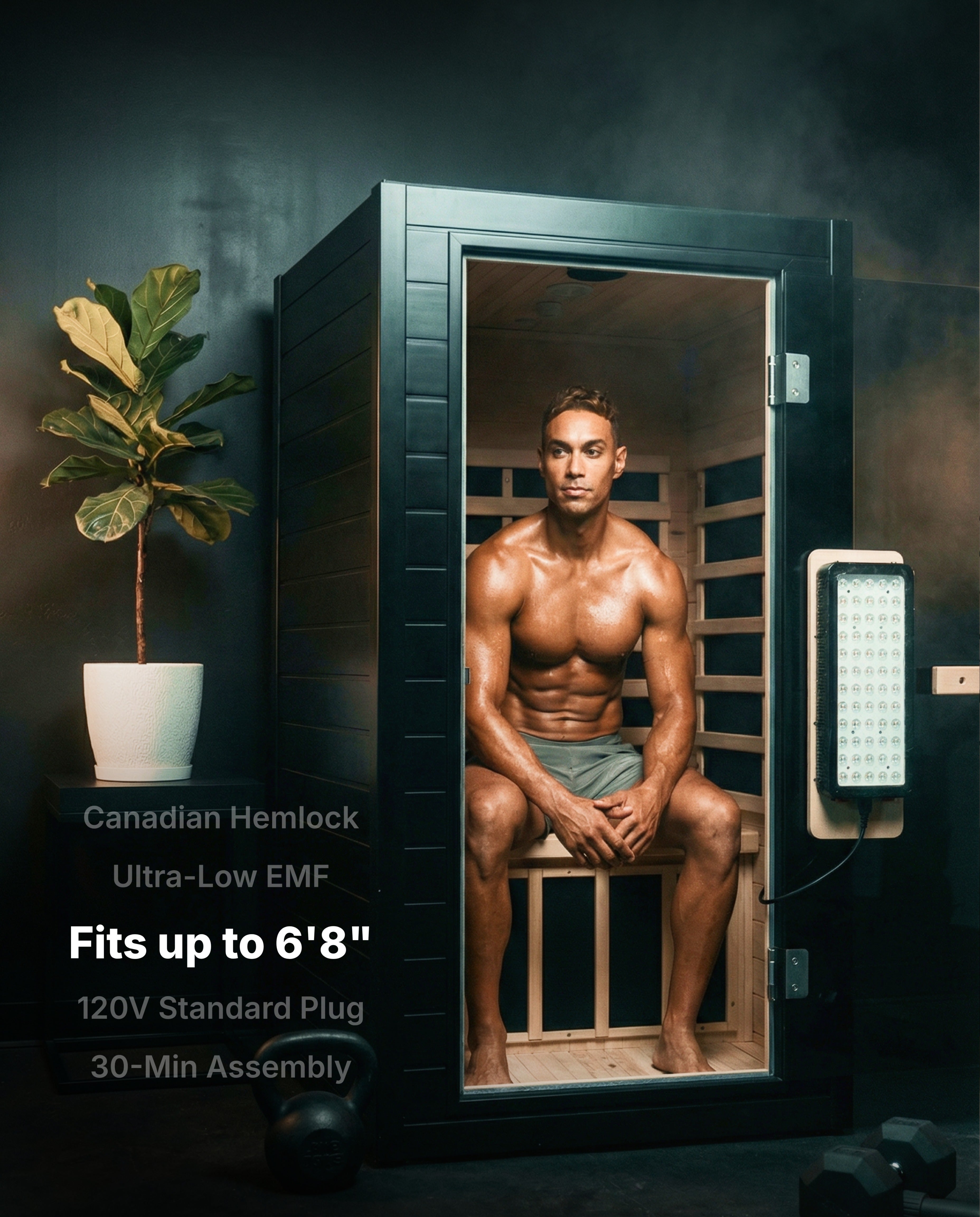 ® Solara: 1-Person Full Spectrum Infrared Sauna