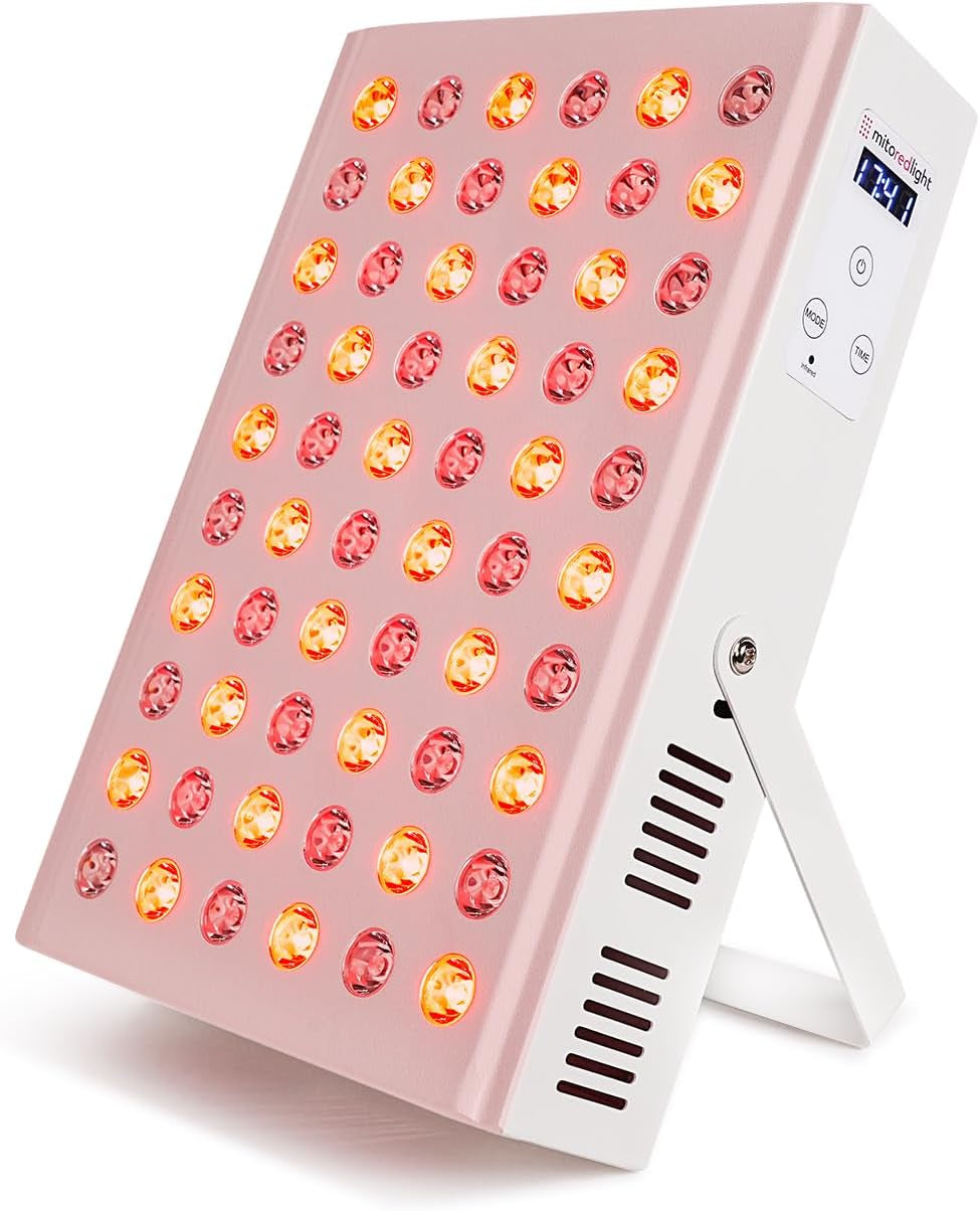 – Mitomin 2.0 Red Light Panel – Red Light Therapy for Face and Neck – Red Light & near Infrared Red Light Therapy – At-Home Red Light Therapy for Body