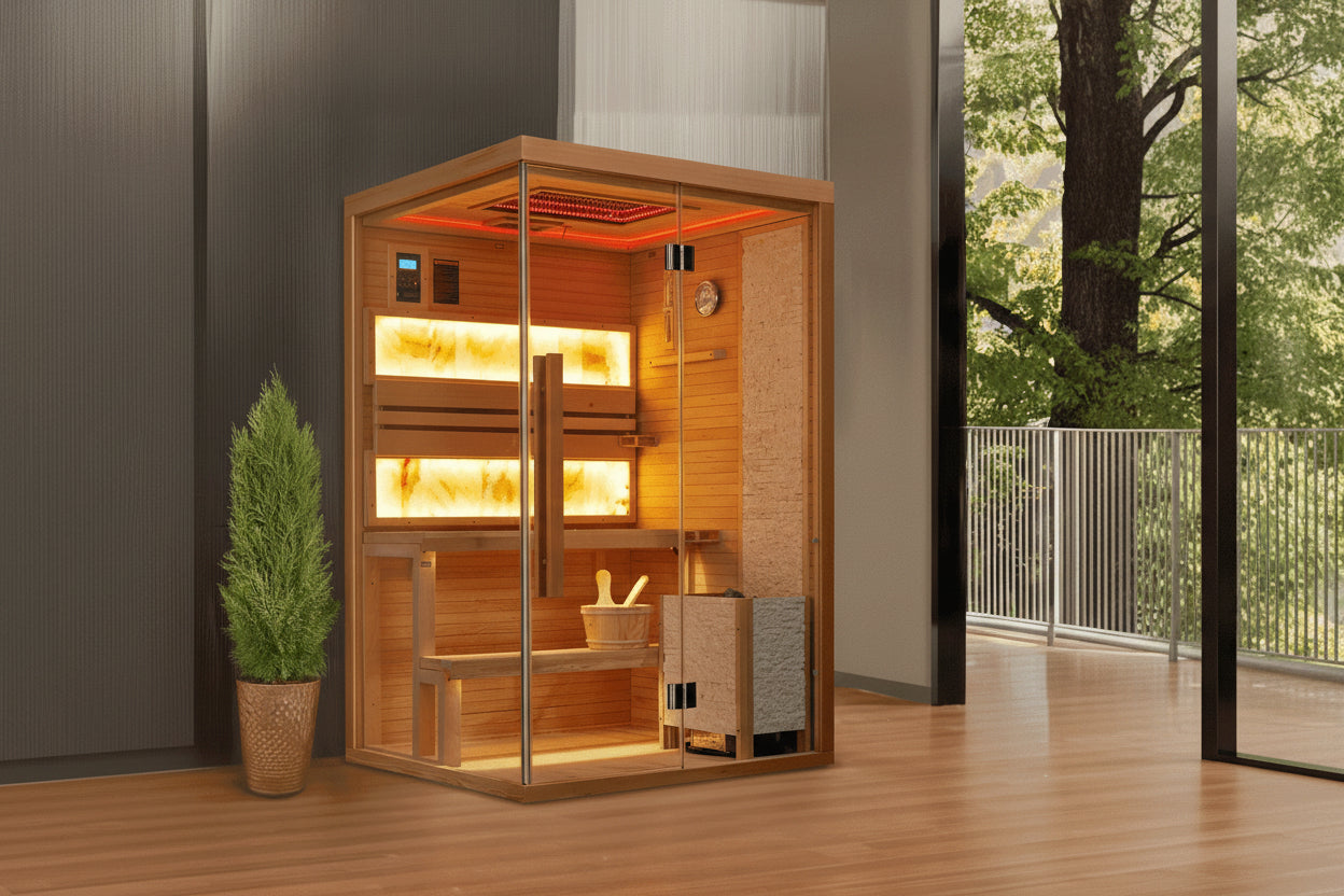 2-4 Person Steam Sauna, Traditional Sauna for Home, Home Spa Sauna, Indoor Sauna