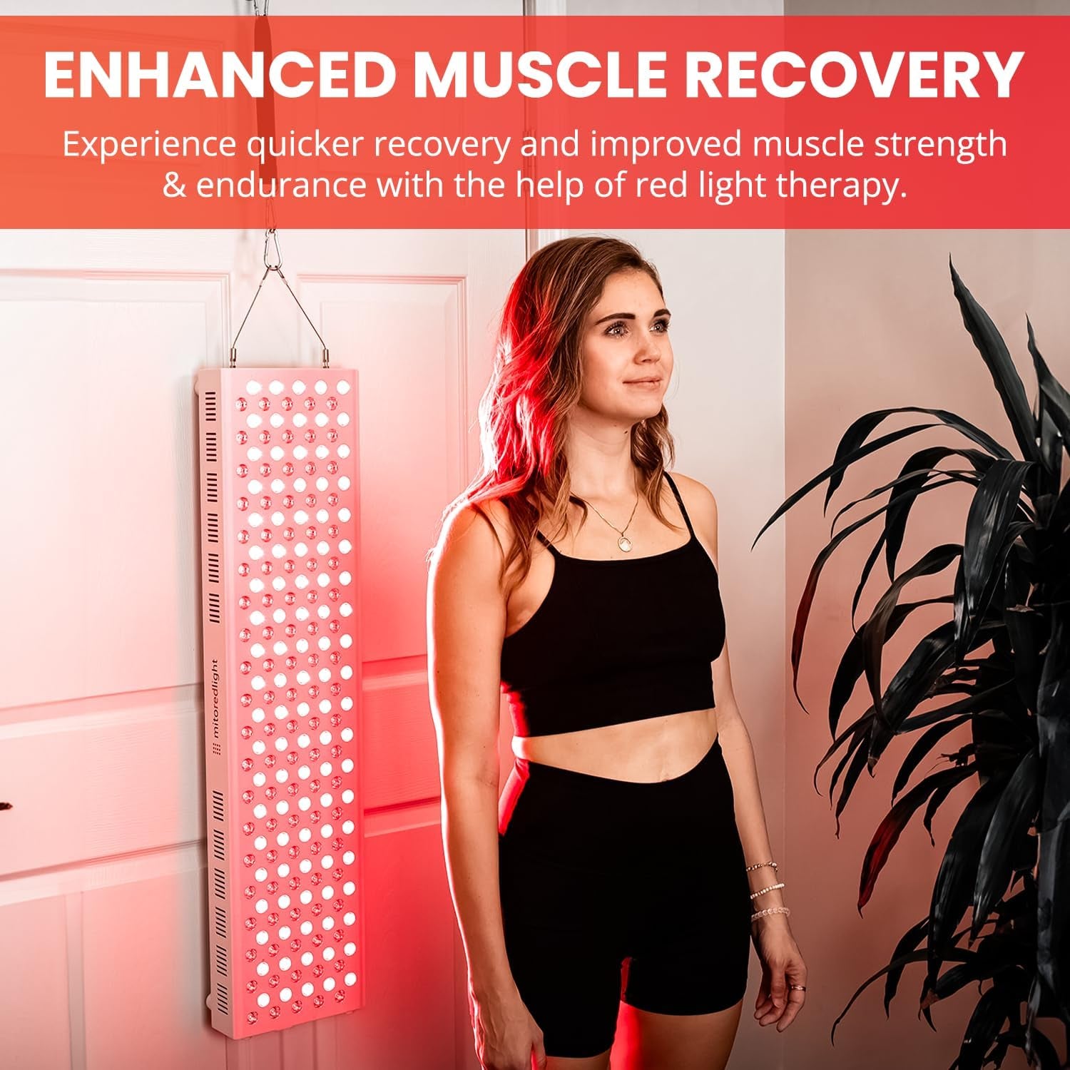 – Mitomax 2.0 Red Light Panel – Red Light Therapy for Face and Neck – Red Light & near Infrared Red Light Therapy – At-Home Red Light Therapy for Body