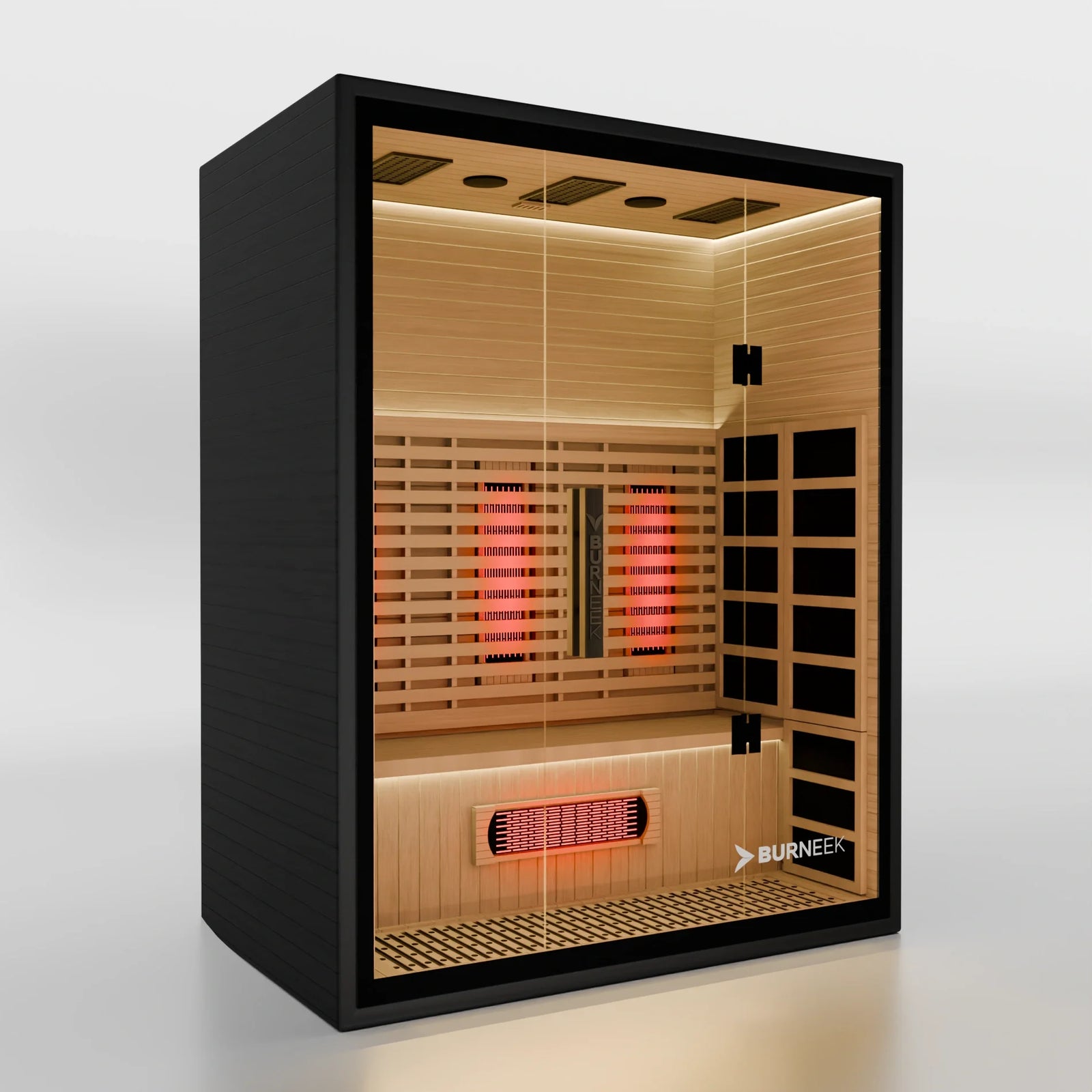 Burneek® Onyxeek: 3-Person Full-Spectrum Quartz Infrared Sauna