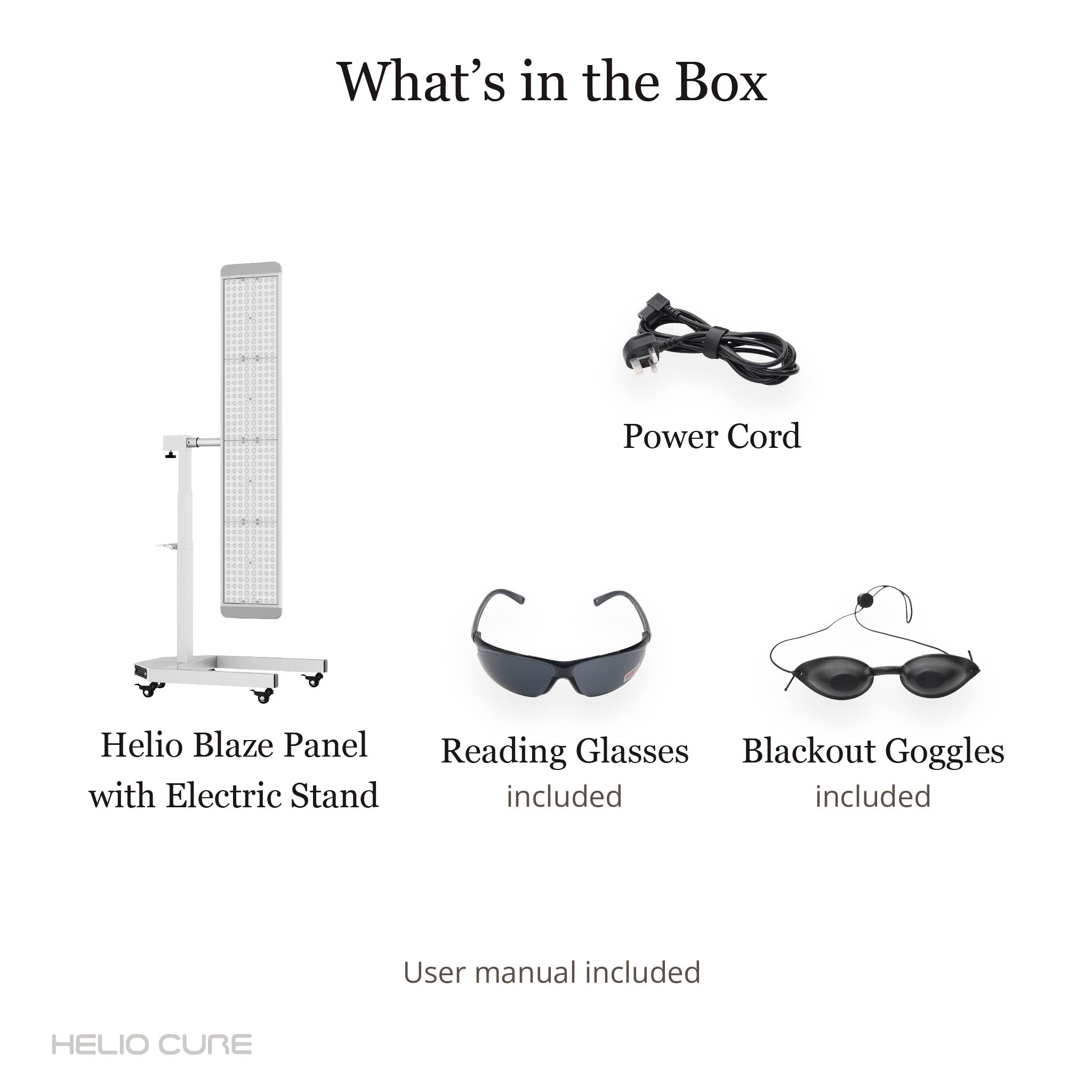 Helio Blaze — 6-Wavelength Full-Body Red Light Panel with Stand
