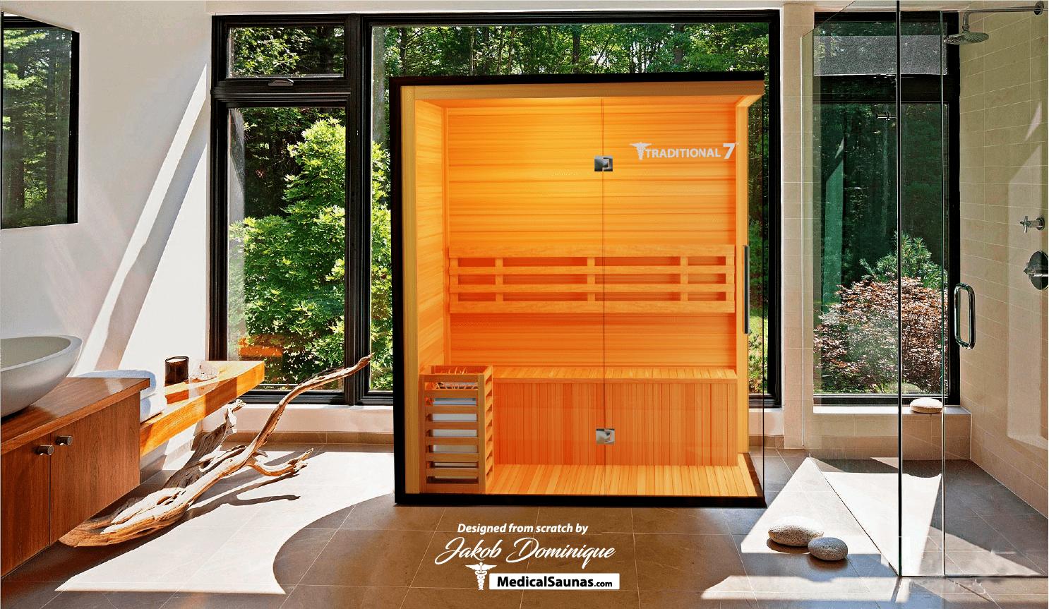 Medical Saunas Traditional 7 — 3–4 Person Steam Sauna