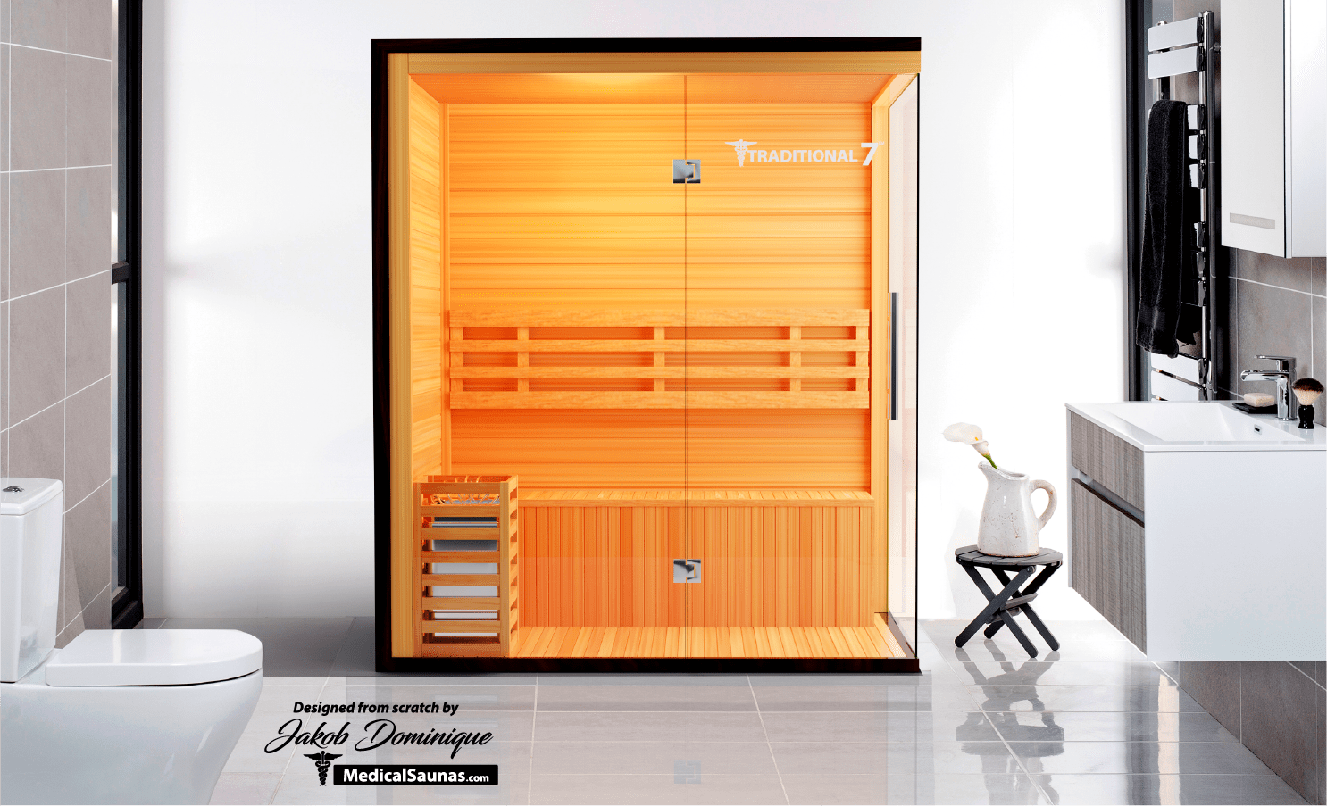 Medical Saunas Traditional 7 — 3–4 Person Steam Sauna