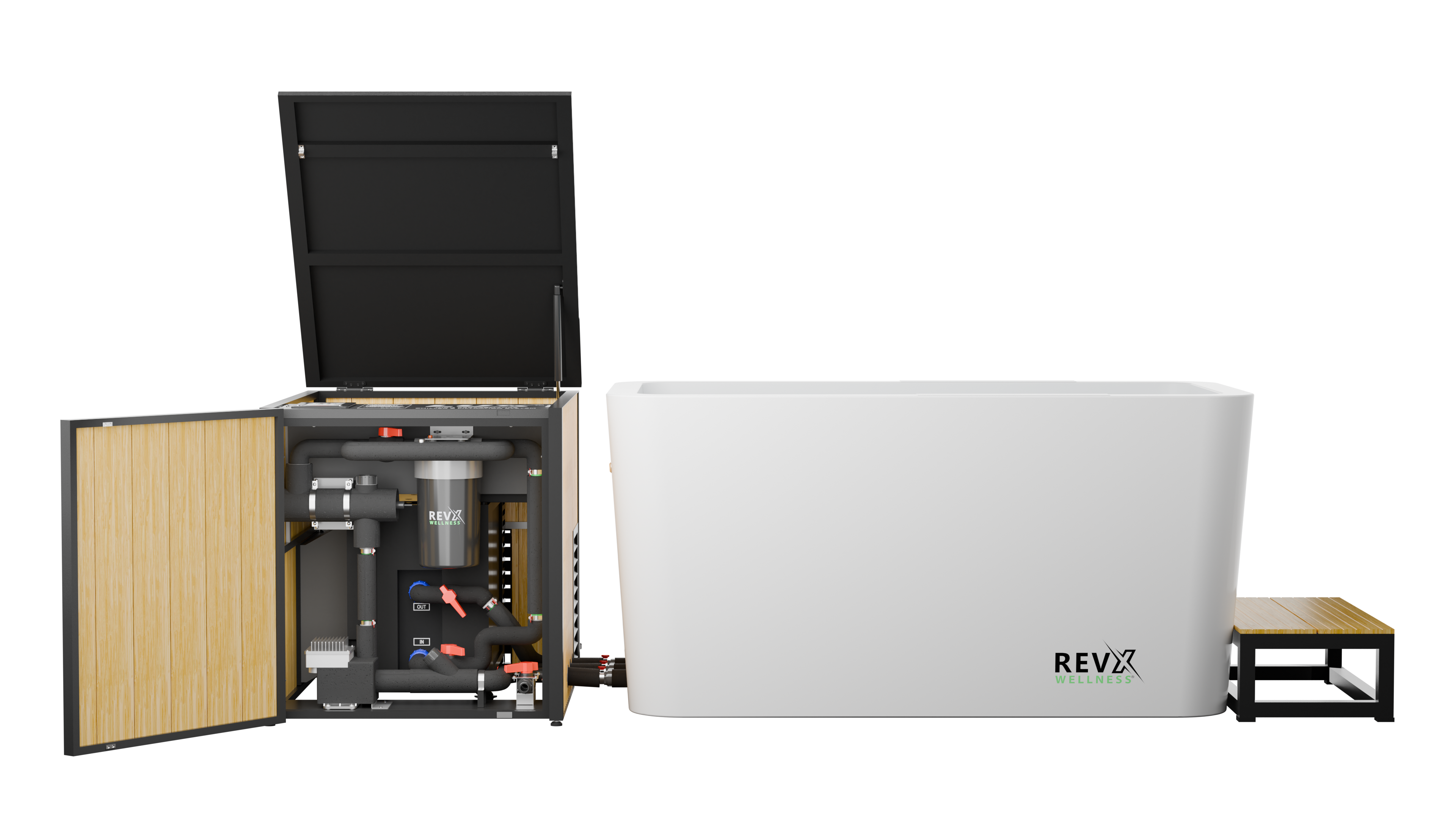 RevX X Tub — Acrylic Cold Plunge with LUX Chiller